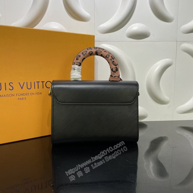 LV專櫃新款女包 路易威登Twist中號手袋 M58568 2021秋季Wild at Heart膠囊系列 豹紋印花名牌 LV手提單肩女包  ydh4266